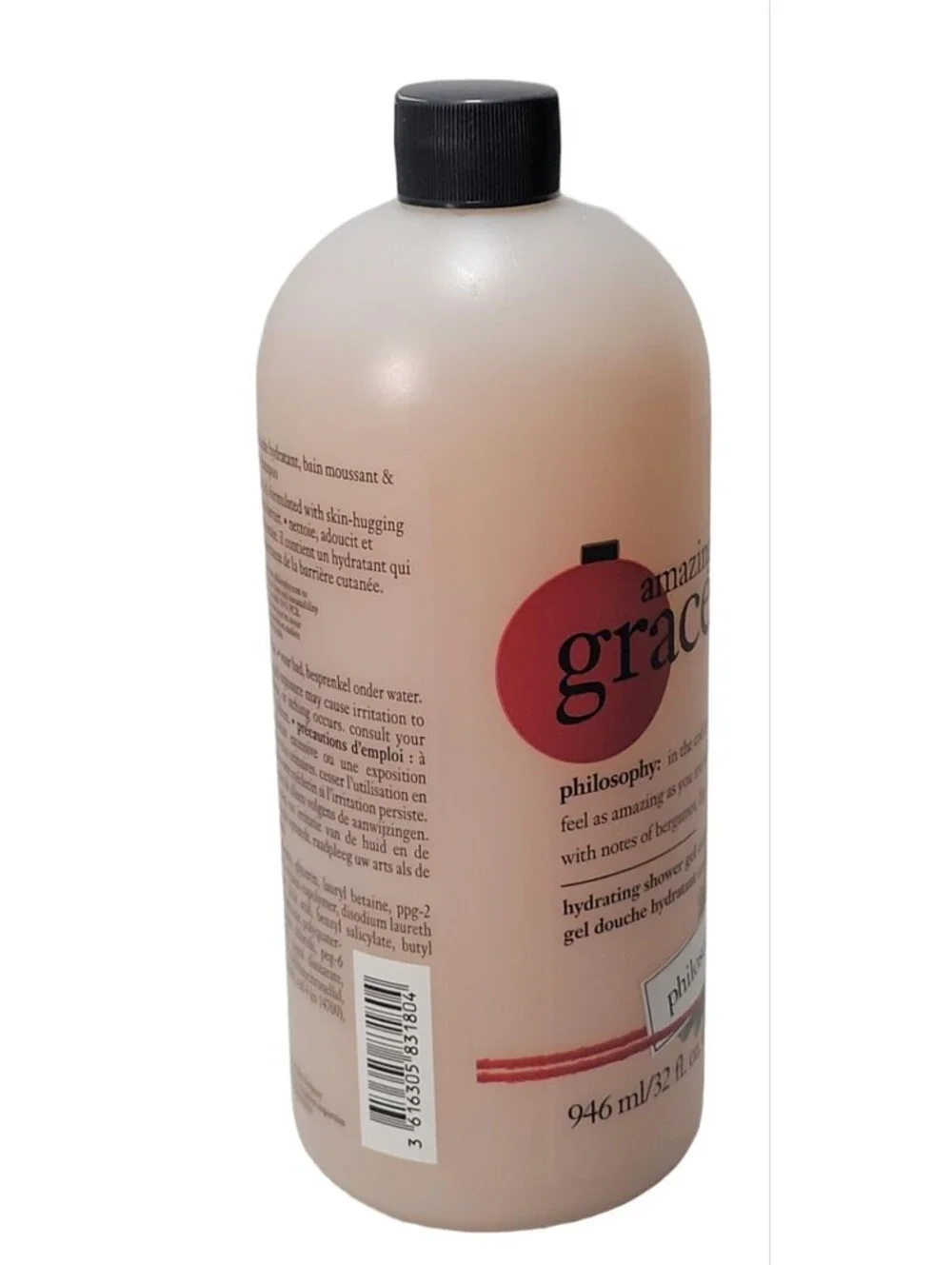 Philosophy Amazing Grace shampoo+ Hydration Shower Gel 32oz  Unsealed Cap Damage
